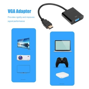 High‑Definition Multimedia Interface To VGA Adapter 1080P HD ABS Converter FY - Afbeelding 1 van 22