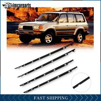 Se adapta a Toyota Land Cruiser 1991-1997 4x resistente a la intemperie puerta ventana moldura cinturón de sellado Foto 1 de 4