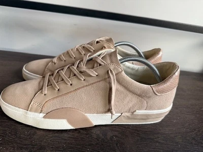 New Dolce Vita Zina Running Sneaker Women's Sz 13  Dune Suede Leather Lace Up - Image 1 of 4