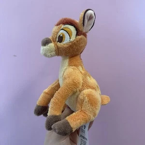 Disney Store Sitting Bambi Soft Toy Plush Cuddly Plushie Deer 7” - Picture 1 of 3