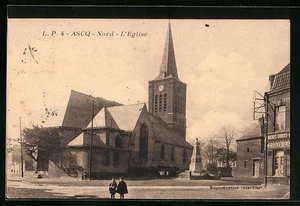 AK Ascq, L ́Eglise 1937 - Bild 1 von 2