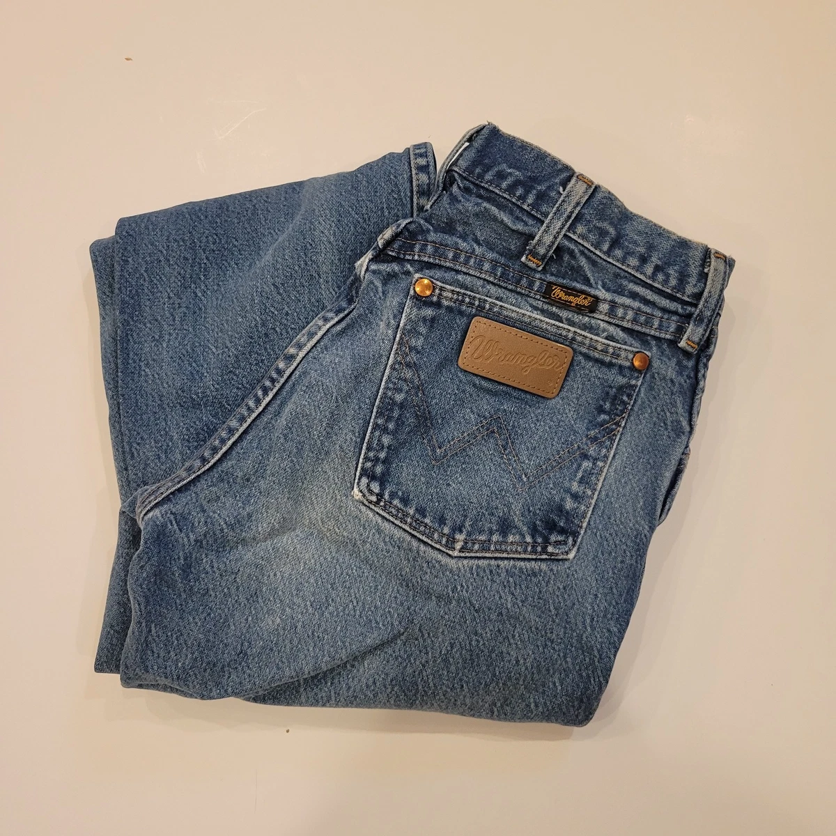 Wrangler AUTHENTIC WESTERN USA製90s Vintage 90s Wrangler Jeans Men 38x29 Bootcut Denim Cowboy Western