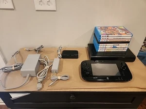Consola Nintendo Wii U Paquete Negro - 8 Juegos - ¡Probada!! - Imagen 1 de 15