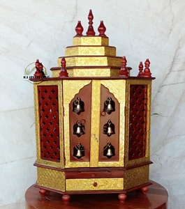 Holzbügel dunkelrot poliert handgefertigt Bügel Haus und Büro, Wandbehangi - Bild 1 von 5