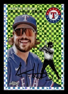2023 TOPPS CHROME PLATINUM AUSTIN HEDGES X-FRACTOR REFRACTOR RANGERS #177 - Picture 1 of 2