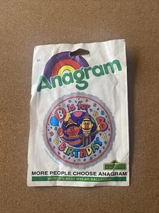 Vintage Bert & Ernie Mylar Balloon Anagram 1995 Sesame Street NOS Jim Henson - Picture 1 of 3