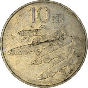 [#963236] Pièce de monnaie, Islande, 10 Kro, seulement
