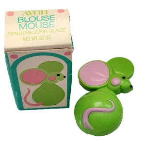 Avon DUFT GLACE Pin BLUSE MOUSE Vintage 1971 festes Parfum 1/2 FULL MINT mit BOX - Bild 1 von 6