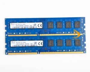 Für SK Hynix 2X 8 GB 2Rx8 PC3-10600 DDR3 1333MHz DIMM Desktop-Speicher RAM CL9__ - Bild 1 von 6