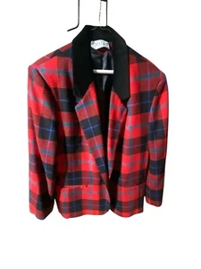 Russ Vintage Plaid Blazer - Picture 1 of 3