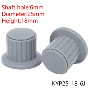 KYP25-18-6J Grey Potentiometer Adjustment Knob Power Supply Cap Shaft hole 6mm - Picture 1 of 5