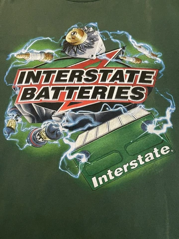 Vintage Bobby Labonte Nascar T-Shirt XL Interstate Batteries 2-Sided Y2K 2000 Cover