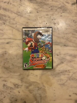 Nintendo Raro Mario Super Sluggers Béisbol Wii Estuche Negro No Para Reventa Foto 1 de 3