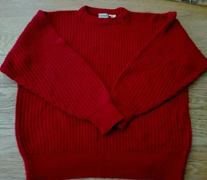 PURITAN roter Herrenpullover Rundhalsausschnitt Pullover L EUC - Bild 1 von 6