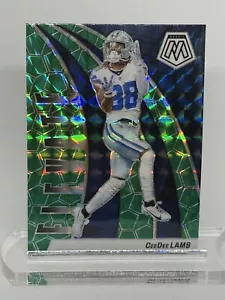 🔥🔥CeeDee Lamb Elevate Insert Green Reactive Prizm SP - Picture 1 of 3