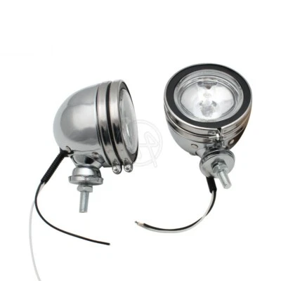 Universal Metal Motorcycle Fog Auxiliary Light Scooter Driving Spot Indicator - Image 1 of 4