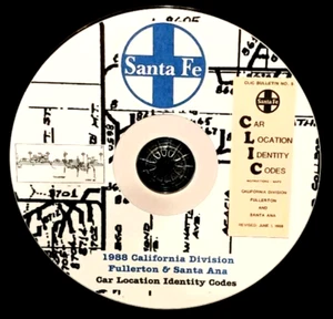 Atchison Topeka & Santa Fe 88 CA Div Fullerton Santa CLIC #5 PDF Pages on DVD - Picture 1 of 6