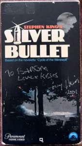 Silver Bullet VHS Cover Hand Signed by Corey Haim - Picture 1 of 3