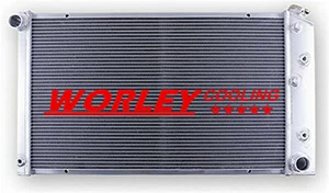 CA-3 Row Aluminum Radiator For 1968-1973 Pontiac GTO 6.6L 7.5L 69 70 71 72 28" - Picture 1 of 7