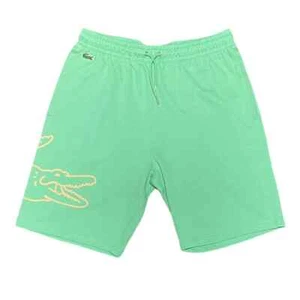 LACOSTE 🐊 SHORTS OVERSIZED BEDRUCKT BIO BAUMWOLLE [CH3842-51] GRÜN [S/3 SMALL] - Bild 1 von 9