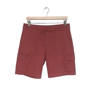 L.L. Bean Chino Shorts Women's Size 10 US Pink Rose Favorite Fit Cargo Long - Picture 1 of 8