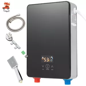 230V 6500W Elektrisch Warmwasser Durchlauferhitzer mit Bad Dusche Kit 30-55 ℃ DE - Bild 1 von 17