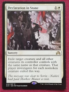 Magic The Gathering SHADOWS OVER INNISTRAD DECLARATION IN STONE white card MTG - Picture 1 of 2