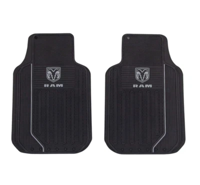 Brand New 2 Piece Rubber Ram Logo Car Truck All Weather Front Floor Mats Foto 1 de 2