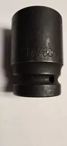 1" Drive CRV 38mm 6-Point Impact Socket 75mm Length - Picture 1 of 4