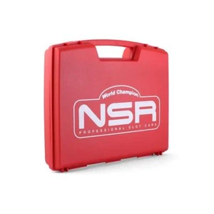 NSR Medium Bag rot 24 x 20,5 x 5 cm mit Innenschwamm & Lexan Box 1991EVO - Bild 1 von 4