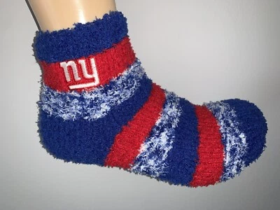 NEW YORK GIANTS NFL FÚTBOL AMERICANO LOGO MUJER CONFETI SUAVE TOBILLO DIFUSO CALCETINES PARA DORMIR Foto 1 de 2