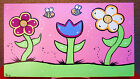 Children's Art, Nursery Decor, Flowers,Bees,Girls Art,Bumble Bees,baby's room
