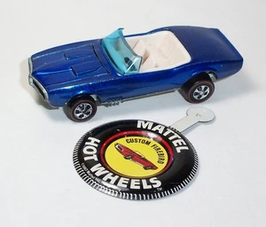 HOT WHEELS Mattel Vintage Redline 1968 CUSTOM FIREBIRD Blue HK - EXCELLENT - Picture 1 of 5