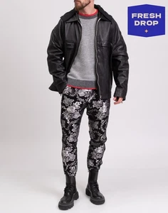 RRP€4500 GIVENCHY Leather Biker Jacket IT54 US44 XXL Black Lined Made in Italy - Picture 1 of 12