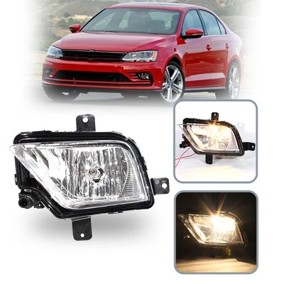 Left Driver Front Fog Lamp Light For 2015-2018 Volkswagen Jetta GLI W/LED Bulb - Imagem 1 de 4