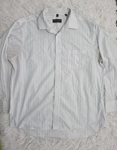 Donald J. Trump Signature Collection No-Iron Striped Dress Shirt Sz 17 1/2 34/35 - Picture 1 of 5