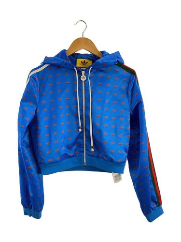 GUCCI giacca nylon S poliestere blu fantasia totale 693421 con etichetta XJEBI usata