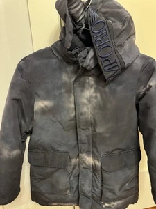 Georgio Armani Tie Dye Logo Hood Down Parka 8yr - Picture 1 of 10