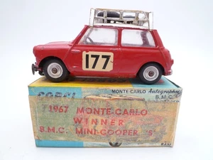 VINTAGE CORGI TOYS 339 BMC MINI COOPER S MONTE CARLO RALLY IN ORIGINAL BOX 1967 - Picture 1 of 6