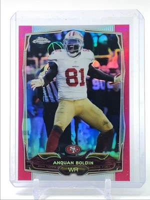 ANQUAN BOLDIN 2014 TOPPS CHROME BCA PINK REFRACTOR 49ERS /399 Q2377 - Image 1 of 2