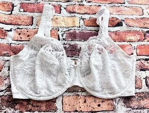 NWOT Bali 6543 Lace Desire Lightly Lined Underwire Bra 36DD White - Picture 1 of 6