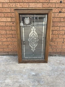 Timber Casement Leadlight Window - 710w X 1190h X 160d - Picture 1 of 3