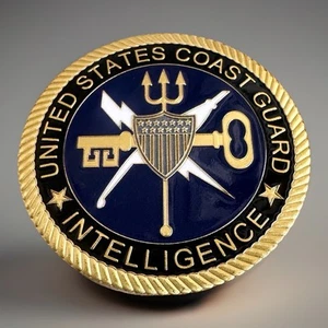 US COAST GUARD INTELLIGENCE Challenge Coin. Fast Shipping! New! - Picture 1 of 4