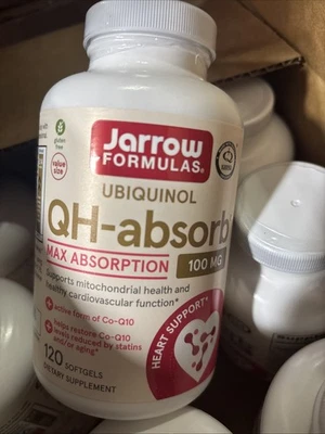 12x Jarrow Formulas Ubiquinol Qh -Absorb 100mg Softgels - 120 Count 3/27 - Image 1 of 2