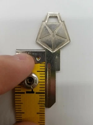 Two(2) 1976-1988 New Old Stock Chrysler Dodge Plymouth Ignition Key Blanks - image 1 of 4