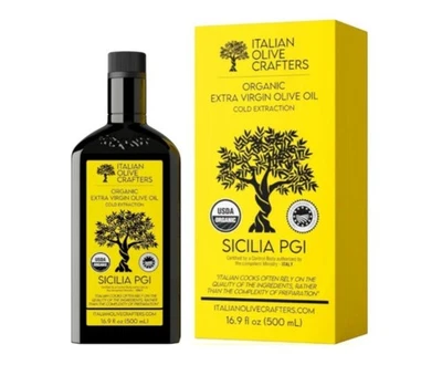 Aceite de Oliva Virgen Extra Orgánico Artesanos de Oliva Italiana Rico en Polifenoles 16.9 fl oz Foto 1 de 4
