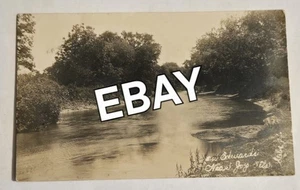 Edwards River Near Joy Illinois IL 1907 antica cartolina XL6 - Foto 1 di 3