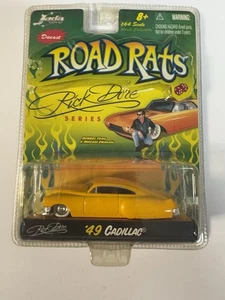 Jada 49 1949 Cadillac Sedán Rick Dore Personalizado Carretera Ratas Hot Rod Coche Amarillo RARO - Imagen 1 de 2