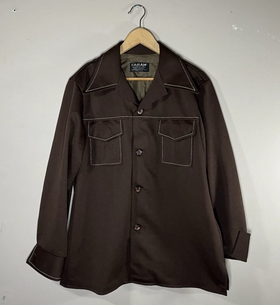 Las mejores ofertas en Camisas para hombre Farah talla regular L