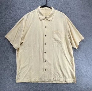 Tommy Bahama Mens Size Large 100% Silk Short Sleeve Tropical Camp Shirt 5H - Picture 1 of 7